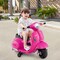 Plastic Licensed Kids Ride-On Motorcycle Vespa with LED Headlight and Horn Sound